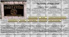 Desktop Screenshot of estatesateaglecreek.com