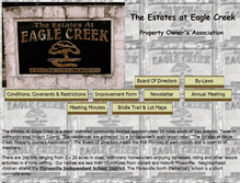 Tablet Screenshot of estatesateaglecreek.com